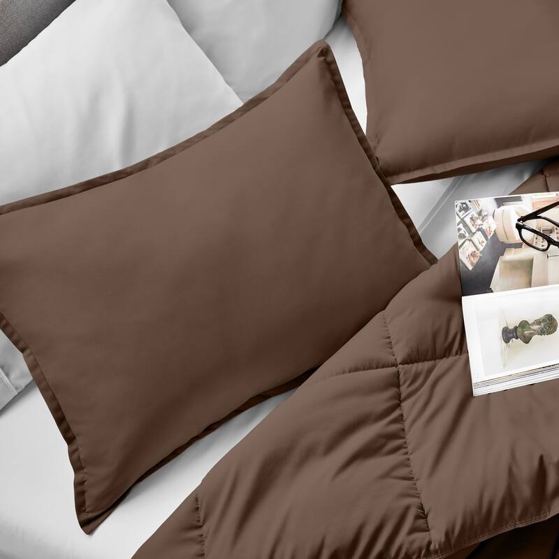Bare Home Double Brushed Pillow Shams (Set of 2)