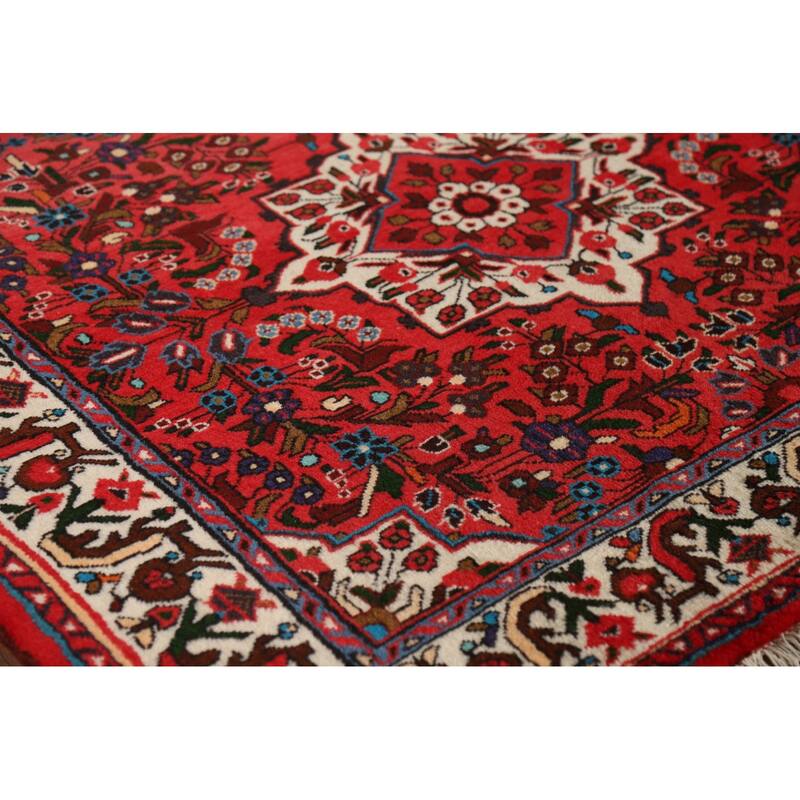 Floral Lilian Persian Area Rug Handmade Wool Carpet - 4'6" x 6'7"