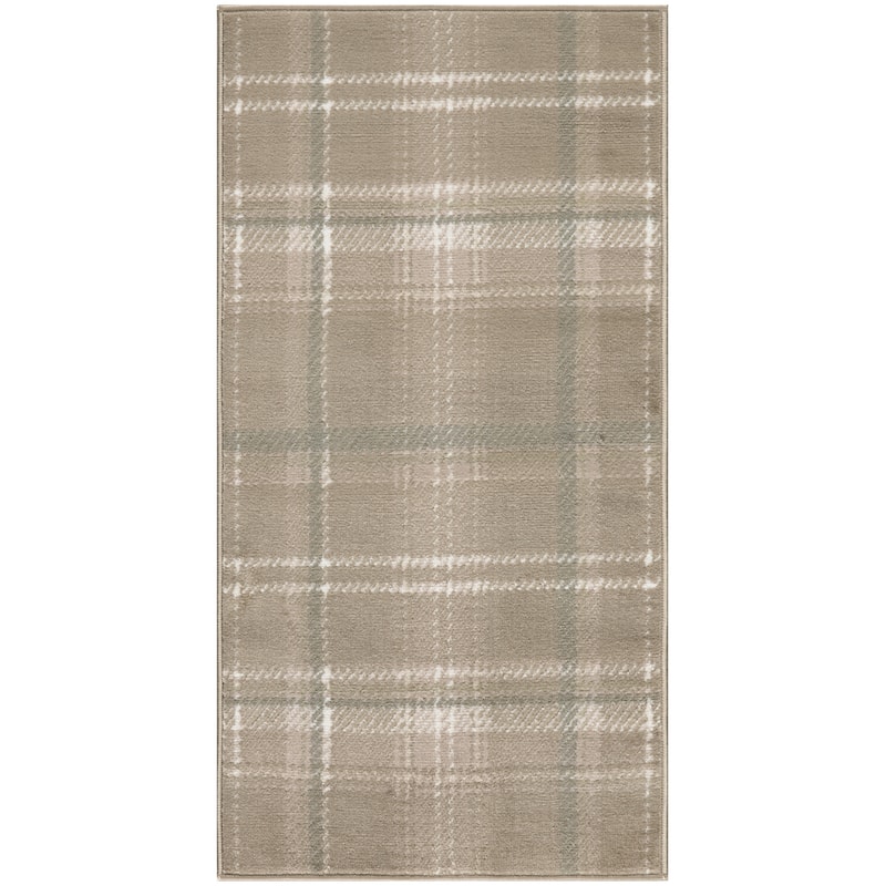 HomeRootsPlaid Country Rectangle Area Rug - 60' X '36' X '0.5