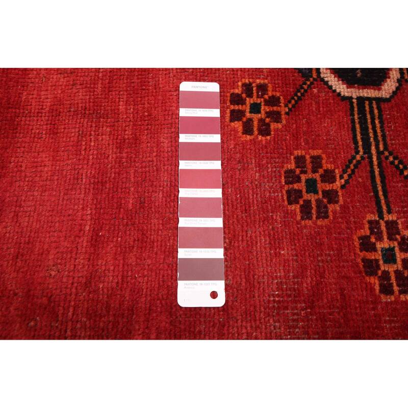 ECARPETGALLERY Hand-knotted Andelz Red Wool Rug - 4'3 x 7'1