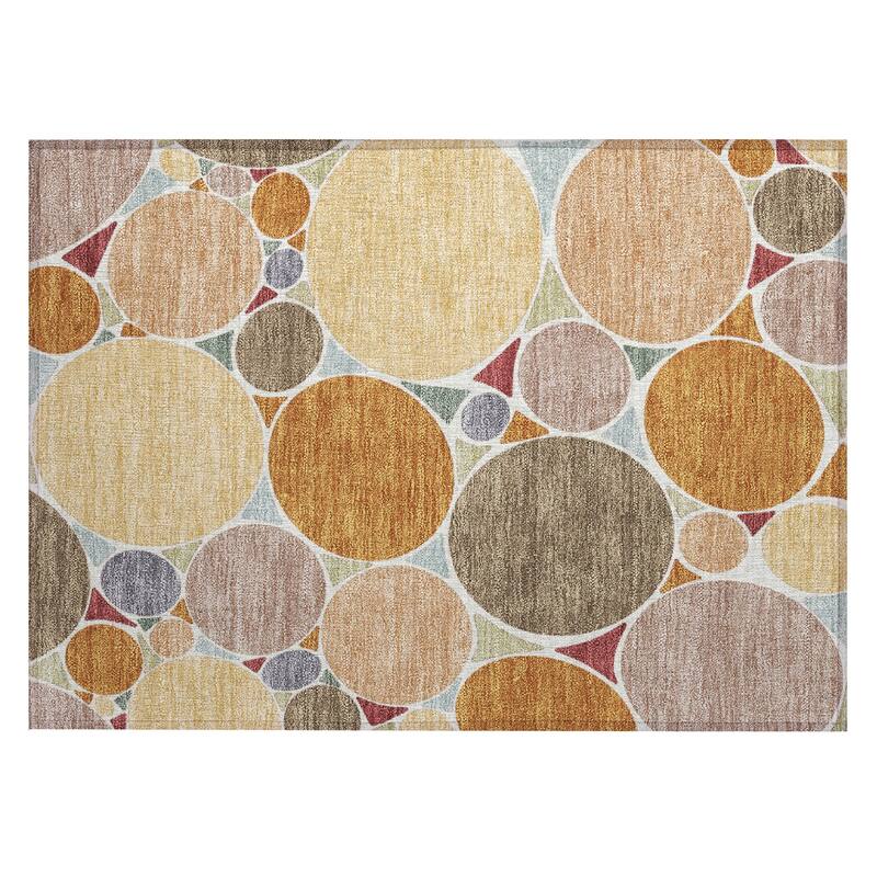 Machine Washable Indoor/ Outdoor Contemporary Rowan Chantille Rug