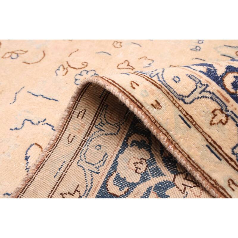 ECARPETGALLERY Hand-knotted Antalya Vintage Beige Wool Rug - 9'7 x 12'9