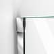preview thumbnail 10 of 23, DreamLine Unidoor-X 62-62 1/2 in. W x 72 in. H Frameless Hinged Shower Door - 62" - 62.5" W