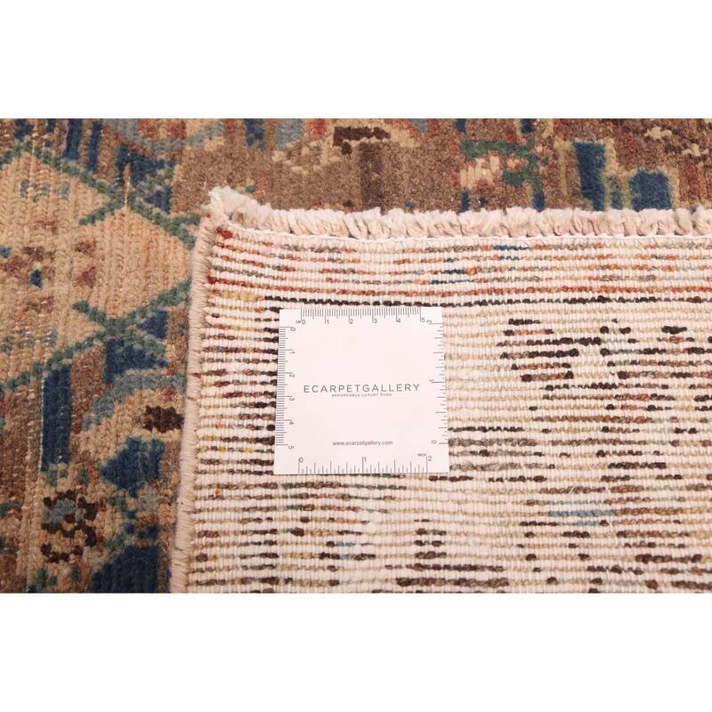 ECARPETGALLERY Hand-knotted Antalya Vintage Brown Wool Rug - 3'8 x 6'11