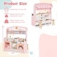 preview thumbnail 3 of 9, Costway 2 in 1 Kids Play Kitchen & Restaurant Double-Sided Pretend - See Details