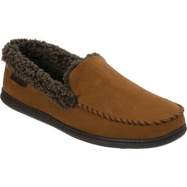 Shop Dearfoams Men's MFS Moccasin Slipper with Whipstitch ...