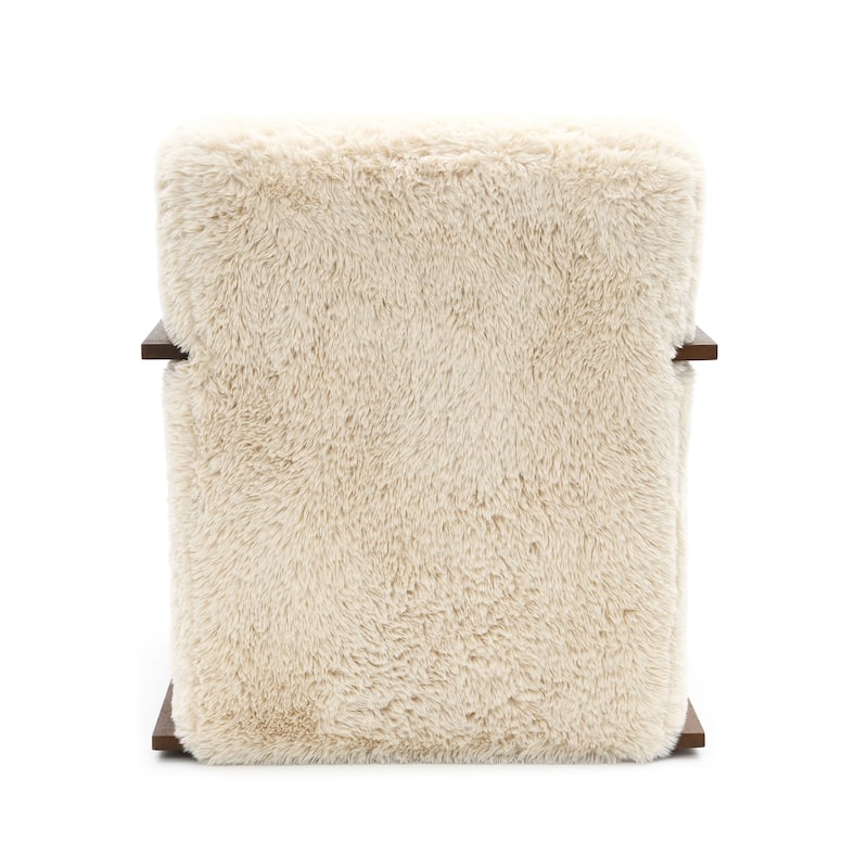 Furniture of America Neyra Modern 28-inch Faux Fur Accent Arm Chair