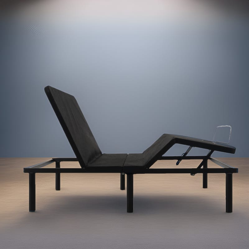 Adjustable Bed Base Frame with Zero-Gravity Positioning, Massage Options and Independent head and Foot Incline Adjustments