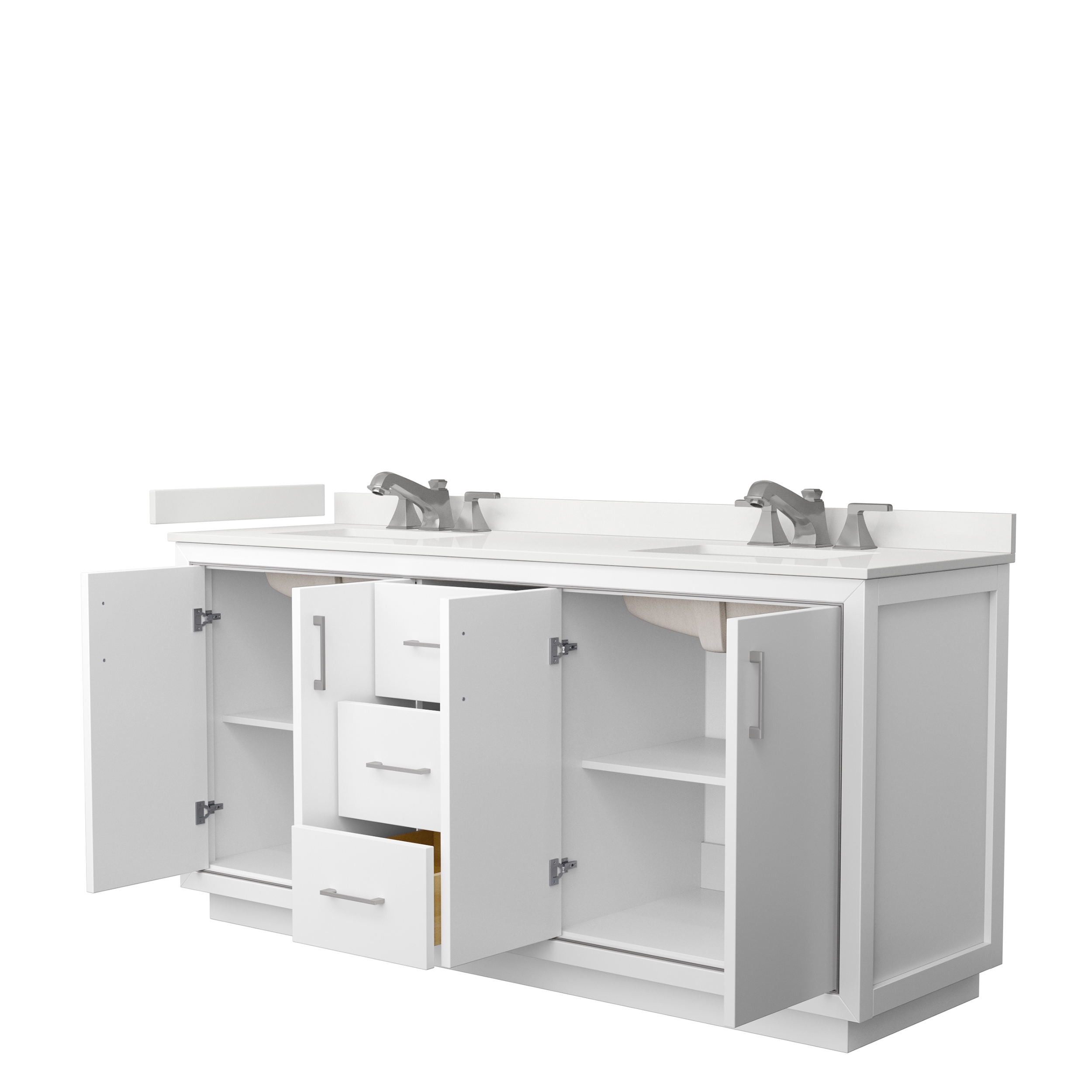 Icon 72-inch Double Vanity, Quartz Top