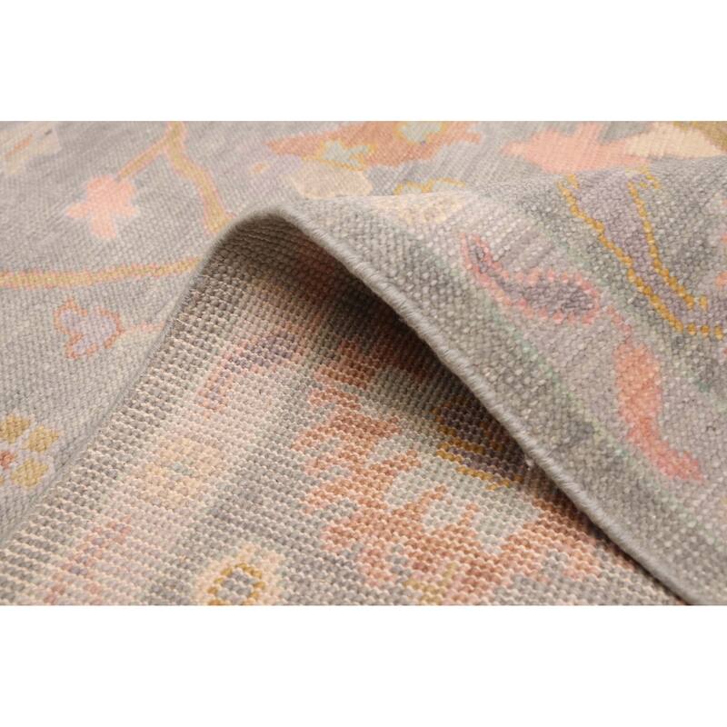 ECARPETGALLERY Hand-knotted Modern Oushak Sage Wool Rug - 7'10 x 9'10