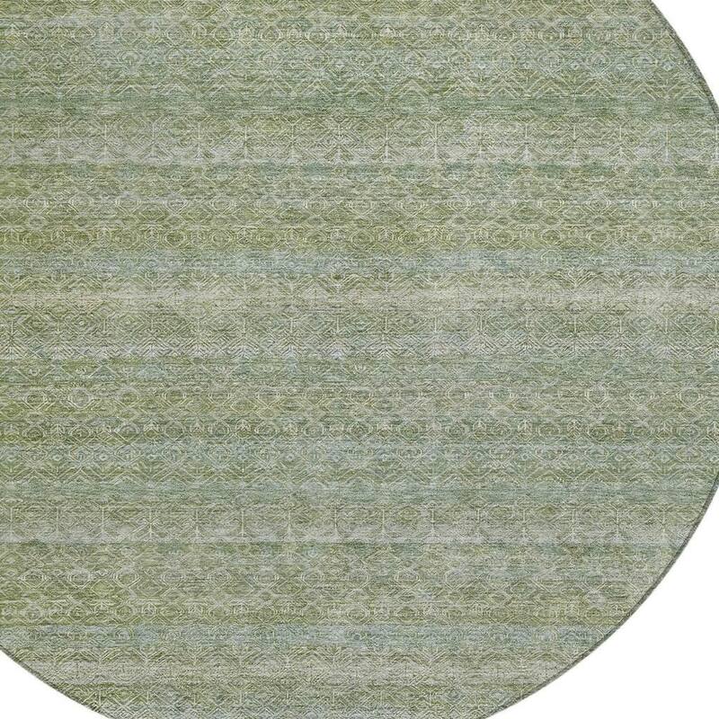 HomeRoots Striped Transitional Rectangle Outdoor Rug