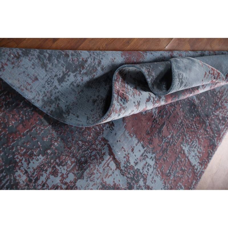 All-Over Abstract Modern Area Rug Handmade Wool Carpet - 4'5"x 6'7"