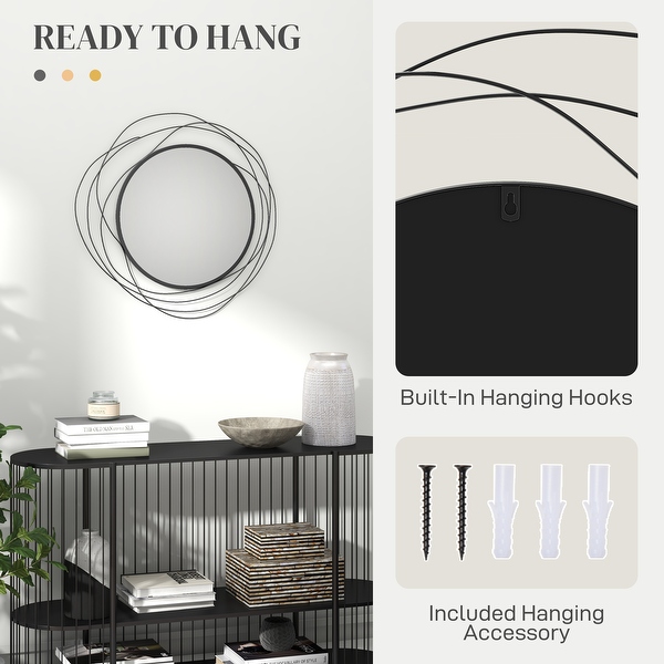 HOMCOM Decorative Wall Mirror, 25.6