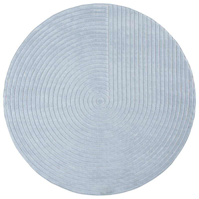 SAFAVIEH Selena Cathelijne Modern & Contemporary Rug - 6'7" Round - Blue - Round