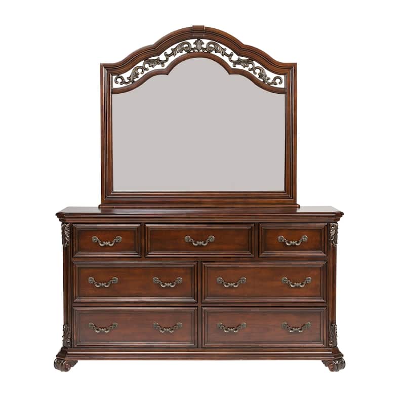 Messina Estates Cognac Dresser & Mirror