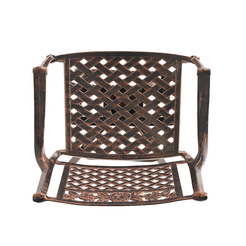 Sebastian Cast Aluminum Barstool by Christopher Knight Home