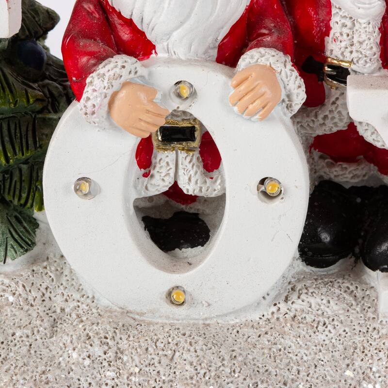 Christmas Santa and Snowman Tabletop Sign