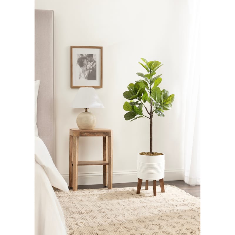 Kate and Laurel Fidmont Faux Fiddle Fig Tree