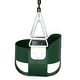 preview thumbnail 4 of 6, Swing-N-Slide Toddler Bucket Swing - Green with Green Chains - 11" W x 10" D x 50" H - 11" W x 10" D x 50" H