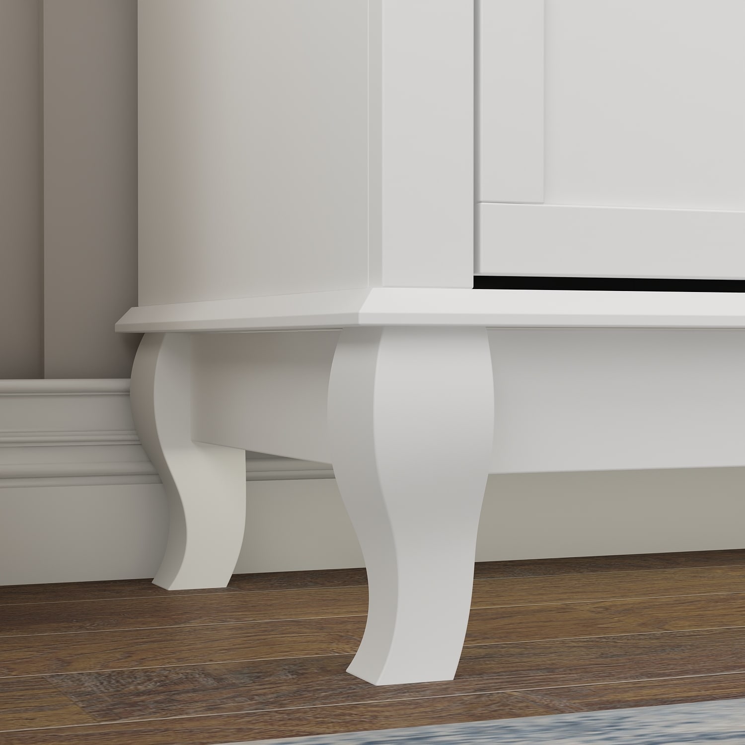 Dresser for Bedroom with Deep Drawers Wooden 6 Drawer Double-image