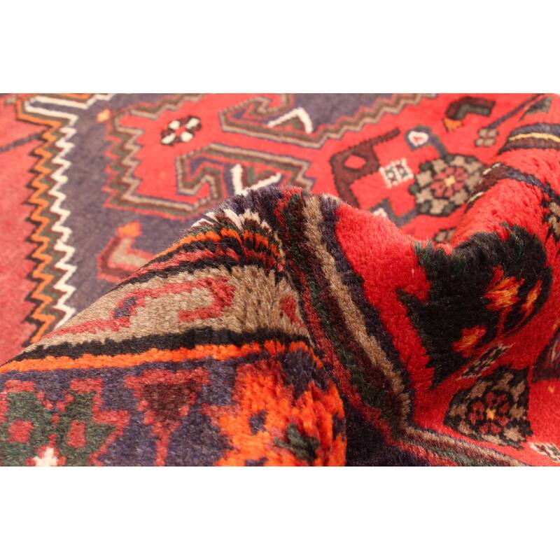 ECARPETGALLERY Hand-knotted Andelz Red Wool Rug - 4'0 x 6'2