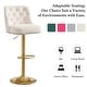 preview thumbnail 33 of 34, HOMYKA 360 Degrees Swivel Bar Chair With Adjustable Height and Metal Feet Bar Stool Set of 2