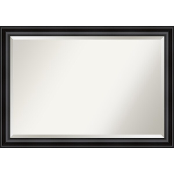 Grand Black Narrow Bathroom Vanity Wall Mirror Overstock 28480134