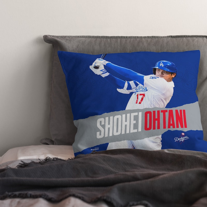 MLB Los Angeles Dodgers Player Shohei Ohtani 18 Inch Throw Pillow