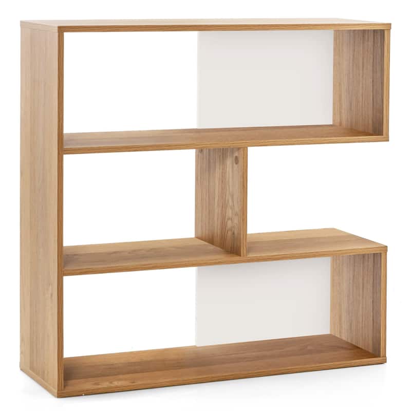3 Tier Modern Bookshelf 6 Cube Wide Bookshelves Free Combination - Concave