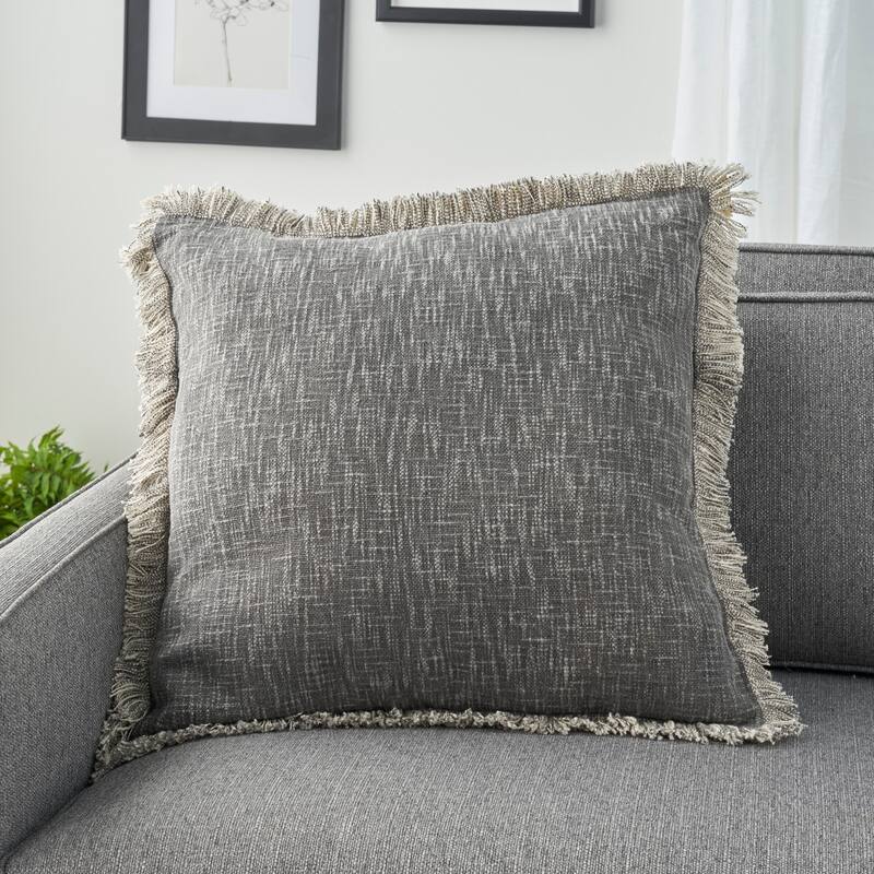 57 Grand by New Concept Washables Rustic Farmhouse Geometric Stonewash Throw Pillow , ( 22" x 22" )