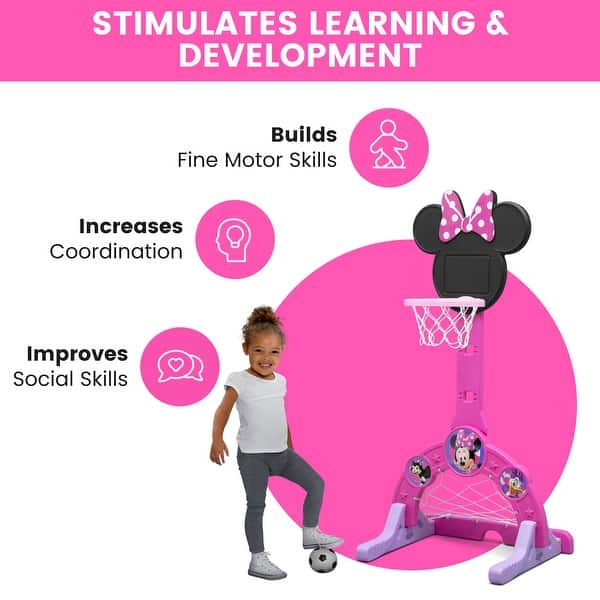 slide 2 of 4, Minnie Mouse 4-in-1 Sports Center