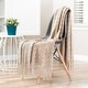 preview thumbnail 14 of 77, Chanasya Textured Boho Knit Throw Blanket With Tassels