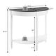 preview thumbnail 15 of 25, Convenience Concepts French Country Half-Round Entryway Table with Shelf
