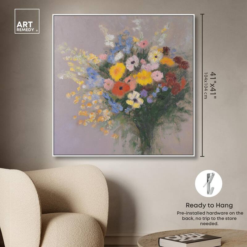 Meadow Flowers Canvas by Art Remedy