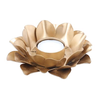 Novica Handmade One More Light Steel Tealight Candleholder