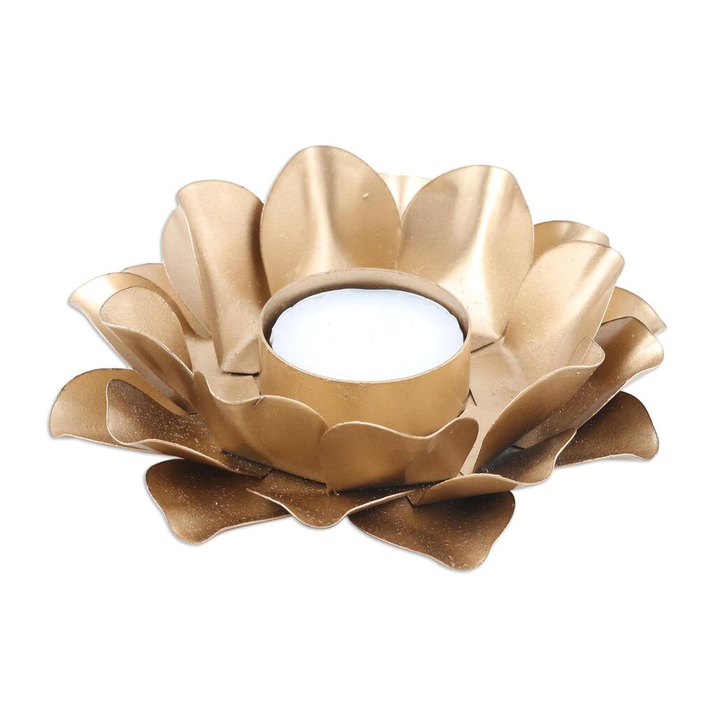 Novica Handmade One More Light Steel Tealight Candleholder
