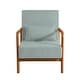 preview thumbnail 48 of 141, 25" W Mid Century Upholstered Wood Accent Chair with Pillow set of 2