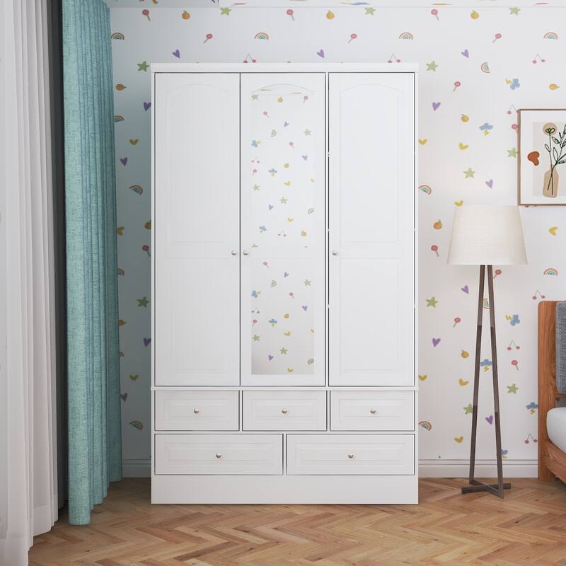 Tranquil Vista Dual Wardrobe Classic Storage Modular Cloest Armoires