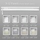 preview thumbnail 3 of 8, InStyleDesign Floret 5-Panel Single Rail Panel Track / Room Divider / Blinds 58"-110"W, Panel width 23.5"
