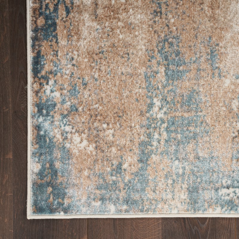 Nourison Glam Indoor Grey Abstract Area Rug