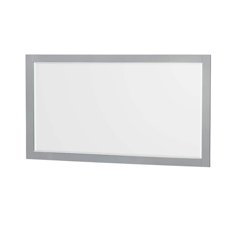 Wyndham Collection Sheffield Single Vanity Cabinet, 58-inch Mirror