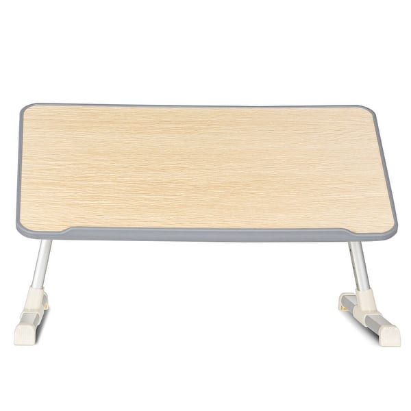 Lazy Bot Computer Desk Portable Adjustable Desk Folding Lazy Laptop Computer Table-Gray - Bed ...