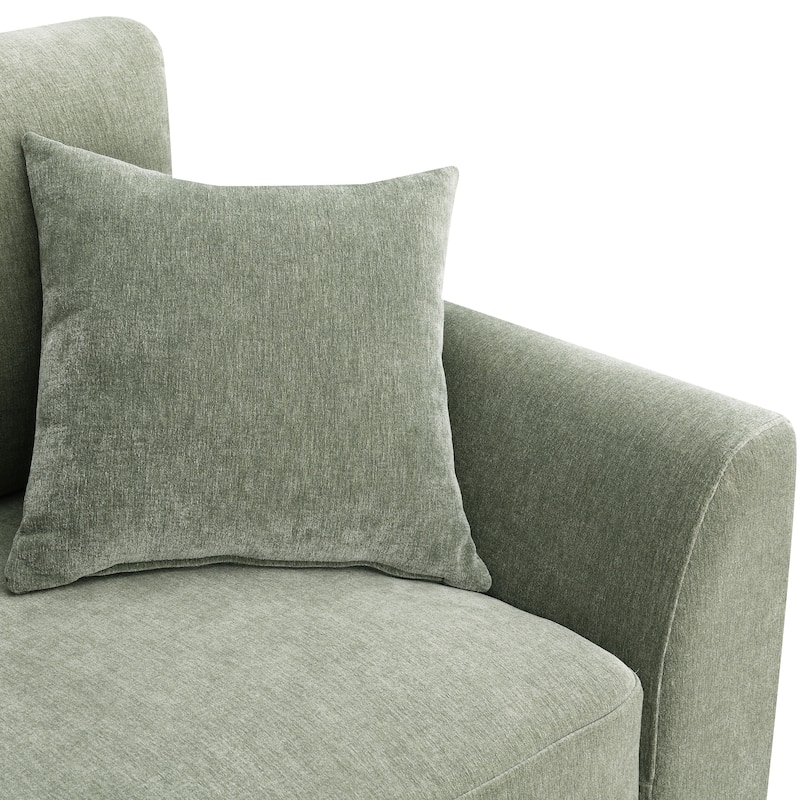Furniture of America Lurek Mid Century Modern OEKO TEX Chenille Sofa