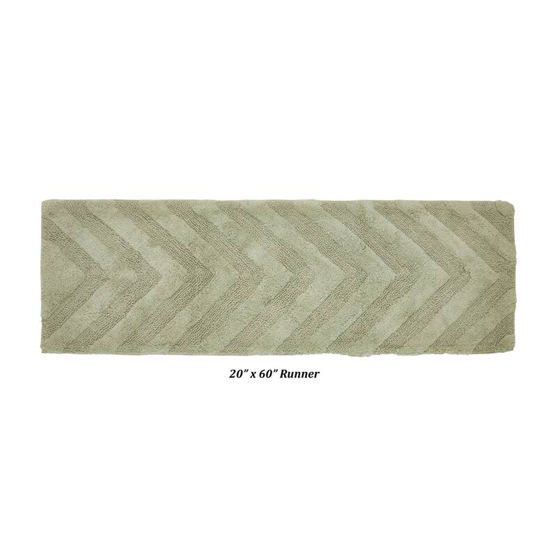Better Trends Bathroom Rug 100% Cotton Tufted Water Absorbent Bath Rug for Shower, Sink Bath Mats Machine Wash Hugo Collection