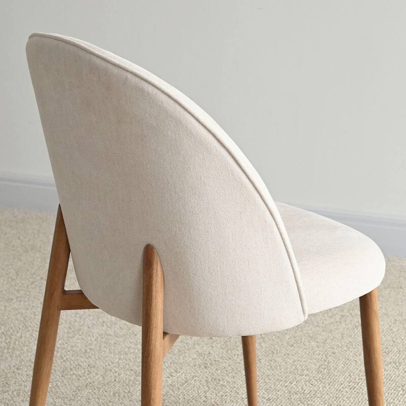 Upholstered Back Chenille Dining Chair (Set of 2)