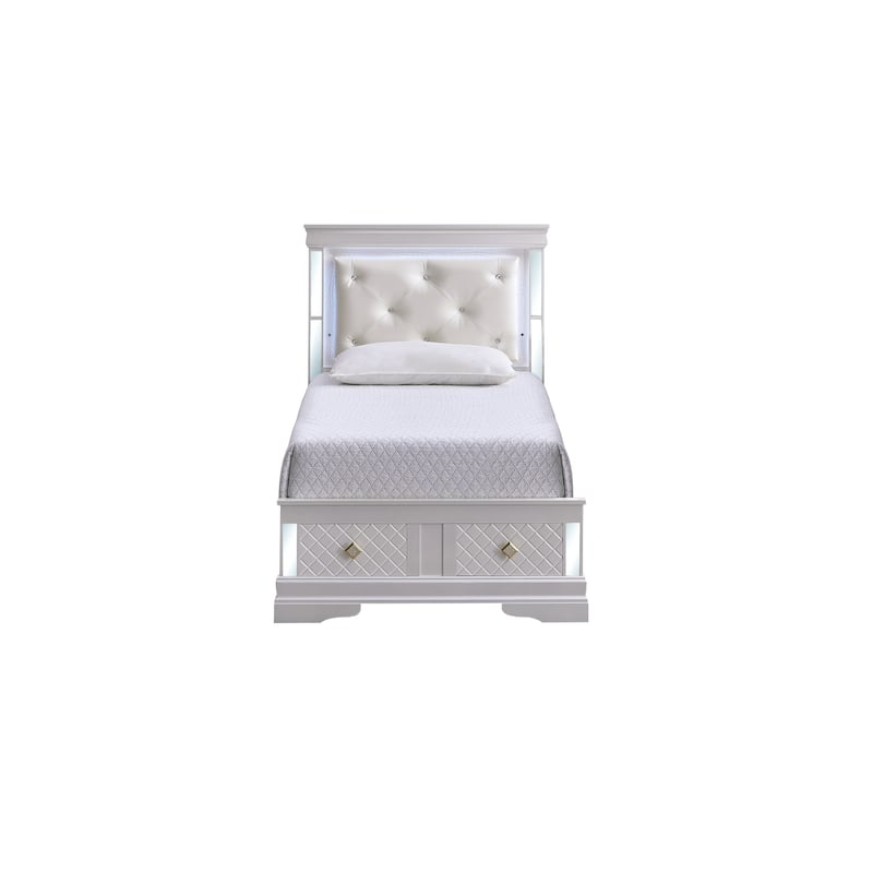 Glory Furniture Naples G6735B-TSB Twin Bed Pearl