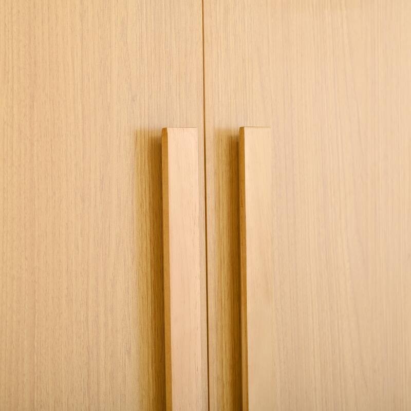 70" Wooden Kitchen Pantry Cupboard with 6 Door Shelves and 3 Drawers