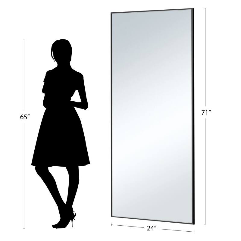 Oversized Metal framed Full Length Floor Wall Mirror