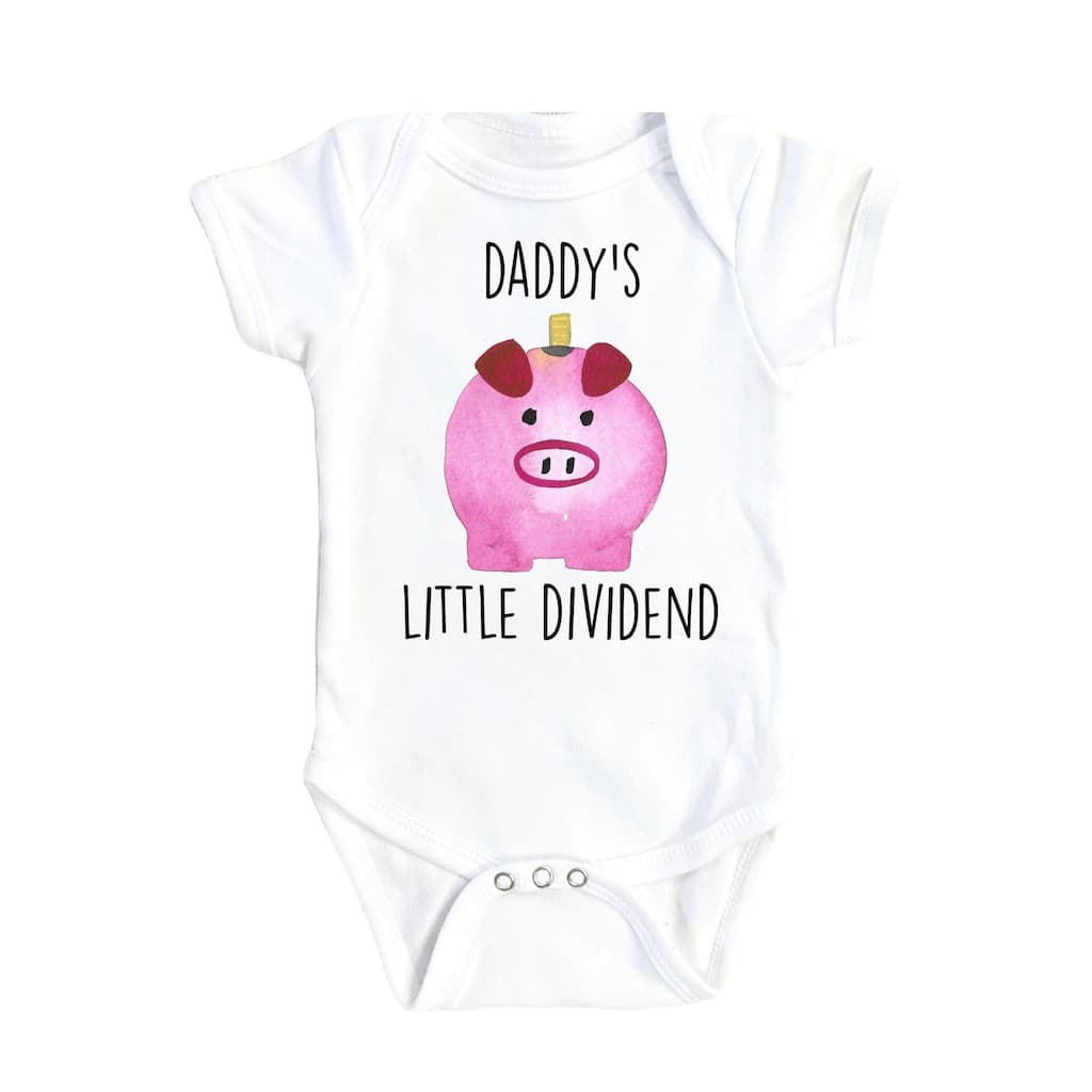 Finance Pig Bank - Baby Boy Girl Clothes Infant Bodysuit Funny Cute Newborn