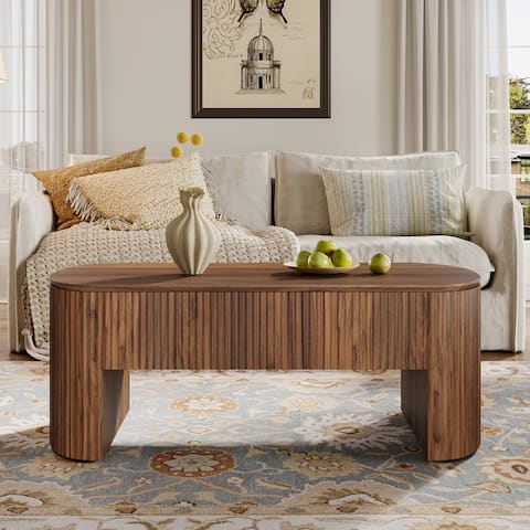 47.2-Inch Lift Top Coffee Table With Hidden Storage Compartment